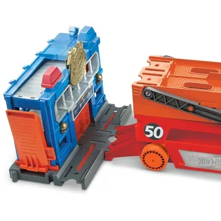 Mattel - Hot Wheels Mega-Truck für Spielzeugautos Spielzeug LKW mit Platz für 5