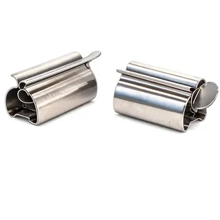HH-Haushalt Tubenquetscher Tubenpresse, Tubenqutscher Edelstahl 2er Set