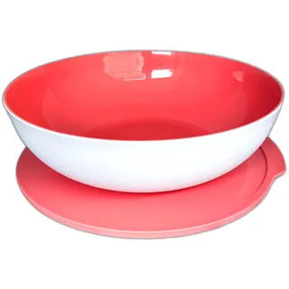 Tupperware Allegra 3,5 L lachs weiß Servierschüssel Schale Schüssel Servierschalen servieren