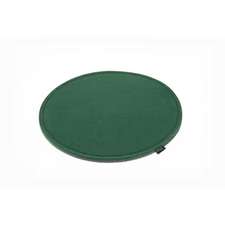 voigtdesign Filz-Sitzauflage - Stuhlauflage - Sitzkissen - Stuhlkissen - Auflage - rund - bi-Color - 2-lagig (D 40 cm, 134 dunkelgrün)
