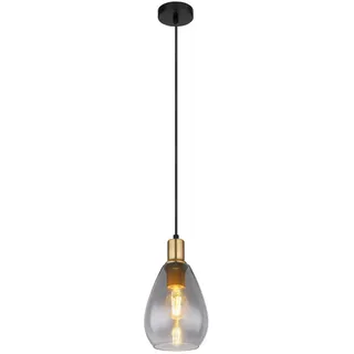 GLOBO Fanni 1-flg. 15 cm oval schwarz