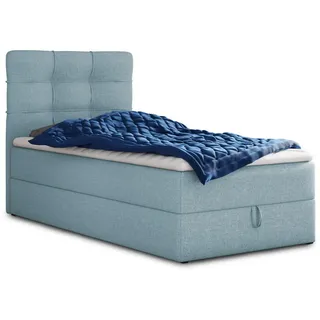 Sofnet Boxspringbett Best Mini 100 x 200 cm Blau