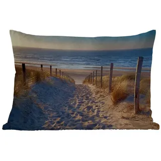 MuchoWow Dekokissen Strand - Meer - Niederlande - Dünen - Sonne, Outdoor-Dekorationskissen, Kissen, Kissenbezug, 50x30 cm bunt Rechteckig | 50 cm x 15 cm x 30 cm