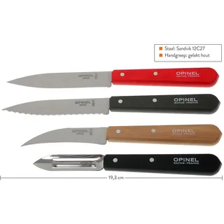 Opinel Les Essentiels Messerset 4-tlg. rostfrei Buchenholz