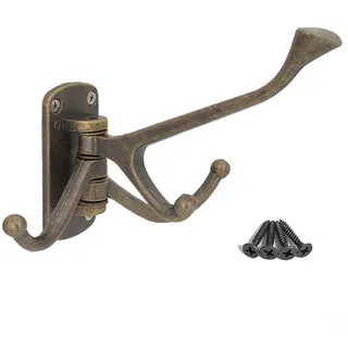 HOHOVYVY Garderobenhaken Vintage,Kleiderhaken Vintage,Multifunktionaler Schwenkhaken Aus Bronze,Klappbarer Kleiderhaken Zum Aufhängen Von Kleidern