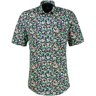 Lerros Kurzarmhemd floral bedruckt Mint Water 3XL