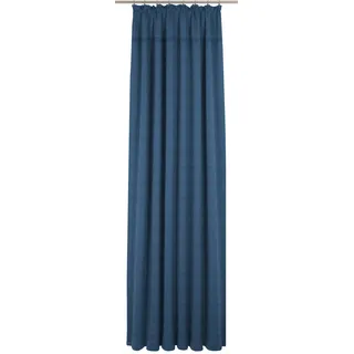 Wirth Vorhang WIRTH "Wiessee" Gr. 2, blau, B:150cm H:145cm, Jacquard, Baumwolle, Leinen, Modal, Gardinen