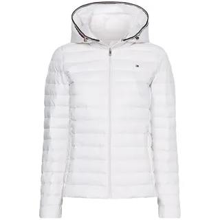 Tommy Hilfiger Damen Tjw Tommy Center Badge Crew Daunenmantel, Weiß (Th Optic White), XL - XL