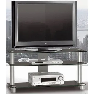 TV-Rack JUST BY SPECTRAL "just-racks TV1053" Sideboards Gr. B/H/T: 105 cm x 53,2 cm x 40 cm, schwarz (schwarzglas) TV-Racks Breite 105 cm