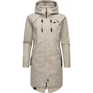 Ragwear Jerseymantel »Jerseymantel Rejany Wasserdichter Damen Parka für die Übergangszeit weiß