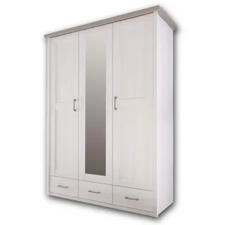 Begabino Kleiderschrank Luca 148 x 201 x 62 cm Weiß