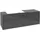 Waschbeckenunterschrank 160 x 55 cm Glossy Grey