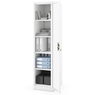 Jan Nowak KADO Aktenschrank 185x45x60 cm Weiß
