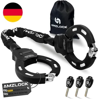 None E Scooter Schloss, 8Mm Handschellenschloss Für E Roller Und Fahrrad, Mit 3 Schlü