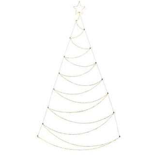 Konstsmide 3924-890 Künstlicher Weihnachtsbaum mit Beleuchtung Weihnachtsbaum Bernstein LED Silber