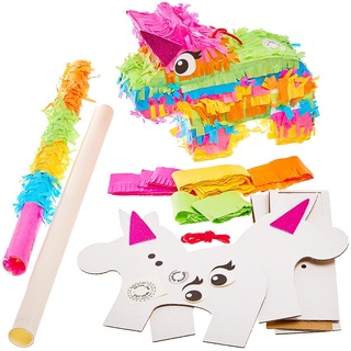 Regenbogen-Einhorn-Piñata-Bausatz (Jede(r,s)) Partyzubehör