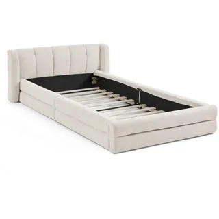 stilvora Polsterbett 90 x 200 cm Beige
