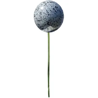 Jürgen Bocker Garten-Ambiente Weiss Gartenstecker Rosenkugel 10 cm Edelstahl mit Granitlackierung Stab 80 cm, BS 100 030