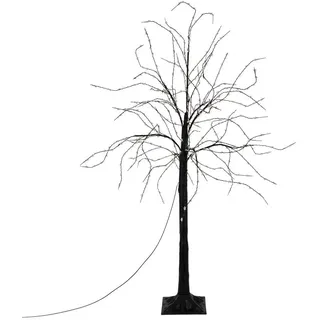 ECD Germany Lichterbaum Kunststoff 120 cm 480 LEDs schwarz