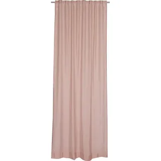 SCHÖNER WOHNEN-Kollektion Vorhang Solid (1 St), Multifunktionsband, halbtransparent, Jacquard, im zeilosen, unifarbenen Look rosa