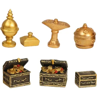 Krippenzubehör Königsgaben Set 7-teilig Polyresin 2,7 cm für 12-16 cm Figuren