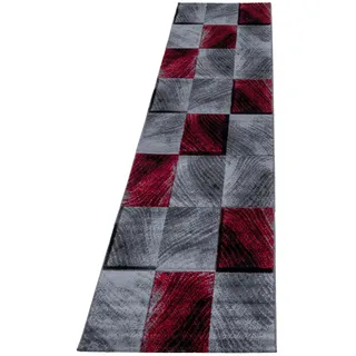 Ayyildiz Plus 8003 Kurzflorteppich 80 x 300 cm Rot