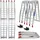 180 cm 680 kg klappbar Aluminium geriffelt silber 2 St.