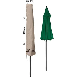 Raffles Covers Sonnenschirmhülle mit Stab Polyester H: 135 cm Beige