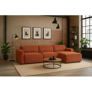 kaiser möbel Ecksofa Cursal L-Form, Stoff Poso, Kupfer, Rechts - Kupfer