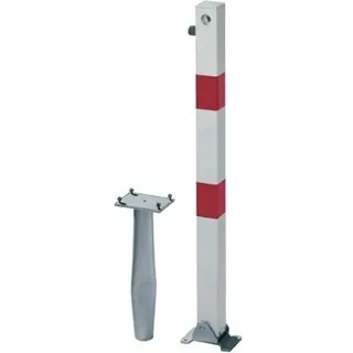 GAH Alberts Absperrpfosten Klappy-Bo 70 x 70 mm Höhe über Boden 100 cm Weiß