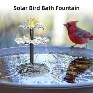 Bsv-sp004a 4w Ip68 Schwarzer Solar-teichbrunnen Mit 9 Düsen Und Einer Durchflussrate Von 180 L/h, Ideal Für Gärten, Teiche Und Wasserspiele.