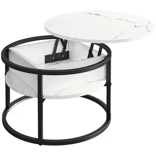 Vicco Couchtisch Marlo Marmor Weiß 57 x 57 cm