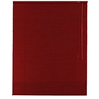 Hochwertige Aluminium Jalousie Jalousette Rollo 90 x 220 cm / 90x220 cm in Farbe rot - Bedienseite rechts // Maßanfertigung/Fensterjalousie/Fensterjalousette/Alulamellen/Alu-Lamellen