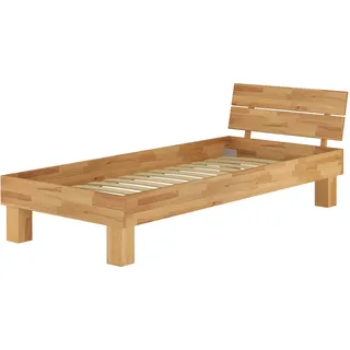 Einzelbett Buche natur 100x200 Futonbett Jugendbett Massivholzbett Holzbett