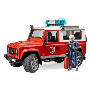 bruder Land Rover Defender Station Wagon Feuerwehr 2596 Spielzeugauto