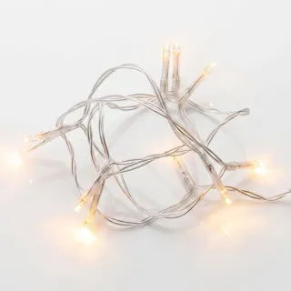 Spetebo LED-Lichterkette Batterie 1 m warm weiß