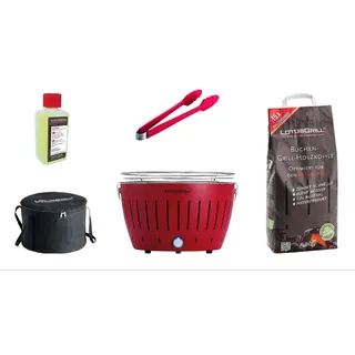 Lotusgrill Classic Starter-Set feuerrot
