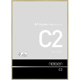 Nielsen Bilderrahmen C2 Aluminium Struktur Gold Matt / 59,4 x 84,1 (A1)