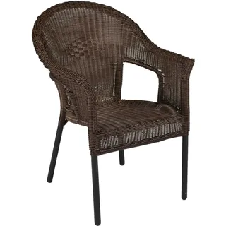 Merxx Ravenna Stapelsessel 61 x 67 x 87 cm braun 2 St.