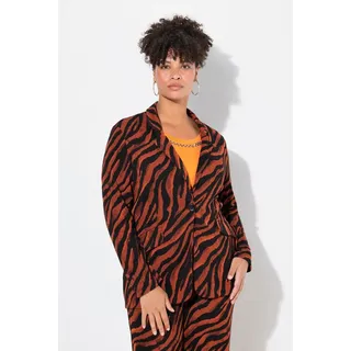 MIAMODA Blazer Animalprint Dunkelorange 46