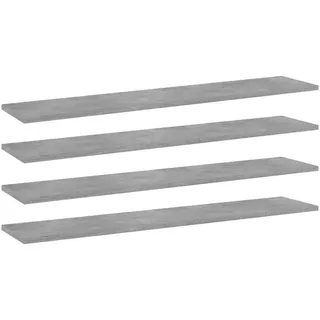 vidaXL Bücherregal 100 x 20 x 1,5 cm Betongrau