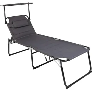 Lex XXL Sonnenliege 200 x 70 x 45 cm Anthrazit