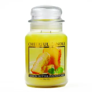 A Cheerful Giver - Duftkerze im Glas mit Zitronenbutter, 680 ml, mit Deckel und naturgetreuem Duft, hergestellt in den USA.
