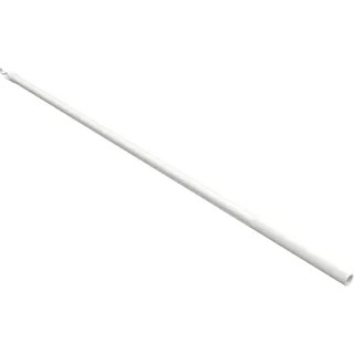 Interdeco Schleuderstab/Gardinenstab (1 Stück) Weiß aus Aluminium für Gardinen/Vorhänge, Simply, 125 cm
