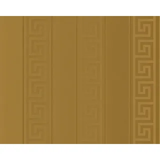 KUNSTLOFT Vliestapete Versace Art Deco 2 0.7x10.05 m, Leicht glänzend, lichtbeständige Design Tapete goldfarben