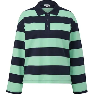 s.Oliver Gestreiftes Sweatshirt Blau/Türkis 38