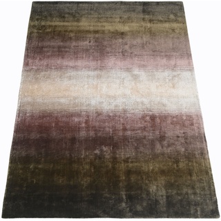 Teppich »Katalin«, rechteckig, Kurzflorteppich in Seiden-Optik, Teppiche aus 100% Viskose, mehrfarbig, 61824956-2 braun 10 mm