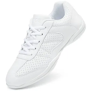 Damen Weiß Cheerleading Schuhe Dance Schuhe Leichte Cheerleading Uniform Schuhe Tanzschuhe Walkingschuhe Sportschuhe - 36 EU