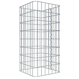 Gabiona Gabionensäule  (37 x 37 x 80 cm, Metall, Maschenbreite: 50 mm, Maschenhöhe: 100 mm)