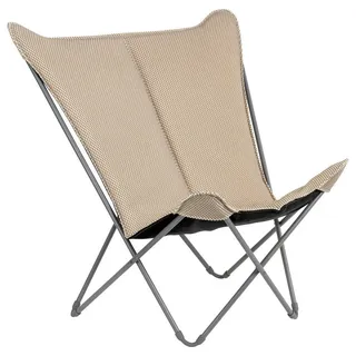 Lafuma Mobilier Garten-Relaxsessel, Mokka, Metall, Kunststoff, 91x87x83 cm, wetterbeständig, UV-beständig, faltbar, Bezug abnehmbar, Gartenmöbel, Liegestühle
